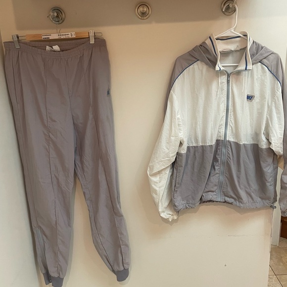 Nike Other - Vintage Nike Grey/White Top/Bottom Tennis Track Suit L